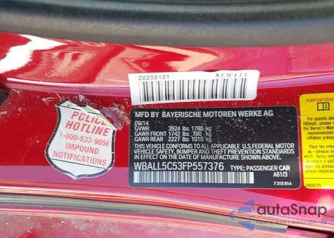 2015 BMW Z4 Sdrive28I z USA, uszkodzony, nr VIN WBALL5C53FP557376